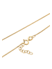 Elli Halskette 925 Sterling Silber Herz, Krone in Gold