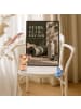 Mr. & Mrs. Panda Poster Flasche elegant Design mit Spruch in Weiß