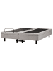 Beliani 4-tlg Doppelbett CASTELLAN in Grau/Schwarz
