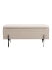 House Nordic Bank WATFORD mit Stauraum Beige Bouclé