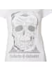 Roberto Geissini Diamond Skull T-Shirt Weiß