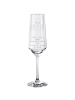Mr. & Mrs. Panda Champagnerglas Schnecken Liebe mit Spruch in Transparent
