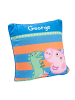 United Labels Peppa Wutz Dekokissen - George  30 x 30cm in blau