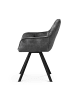 B&D Home 2er-Set: Drehstuhl DIETER in Anthrazit - (B)56 x (H)84 x (T)61 cm
