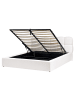 Beliani Doppelbett BASTON in Weiß - (W) 192 x (H) 94 x (L) 227 cm