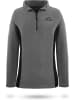 Normani Outdoor Sports Damen Fleece Pullover Kiruna in Grau/Schwarz