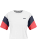 Fila Shirt "Temi Blocked Cropped Tee" in Weiß