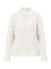 CARTOON Strickpullover mit Stehkragen in Light Beige Melange