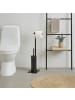 relaxdays WC-Garnitur in Schwarz/Natur - (B)18 x (H)67 x (T)21 cm