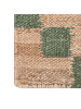 Beliani Kurzflor BEED in Beige/Grün - (W) 160 x (L) 230 cm
