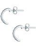 Rafaela Donata Halbcreolen aus Sterling Silber mit Zirkonia in silber