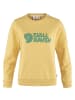 FJÄLLRÄVEN Pullover Fjällräven Logo Sweater in Gelb