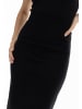 faina Damen Strick Midirock in Schwarz