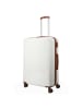 travelite Bali - 4-Rollen-Trolley L 77 cm (weiß/cognac) in weiÃŸ/cognac