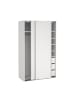 ebuy24 Schiebetürenschrank Catania (2-türig) Weiß 119 x 67 cm
