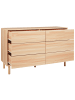 Beliani Kommode SHARPE in Braun - (W) 120 x (H) 74 x (L) 40 cm