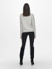 JDY Strickpullover in Super Light Grey Melange