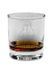 Mr. & Mrs. Panda Whiskey Glas Hunde Liebe mit Spruch in Transparent