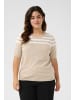 KAFFE curve Strickpullover KClizzy Regular fit in Feather Gray/Chalk Half Stripe