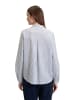 BETTY & CO Langarm-Bluse mit Streifen in Weiß/Dunkelblau