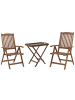 Beliani 3-tlg Bistro Set AMANTEA in Braun