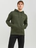 Jack & Jones Bequemer Kapuzenpullover mit dezentem Schriftzug Robust in Grün