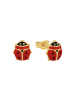 Amor Ohrstecker Gold 375/9 ct in Rot