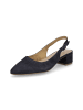 Tamaris Slingback-Pumps in marine blau