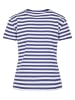Urban Classics Urban Classics Damen Ladies Regular Striped Tee in white/darkblue