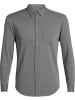 icebreaker Hemd Steveston LS Flannel Shirt in Grau