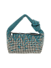 myMo at night Women Handbag in Turquoise Silver
