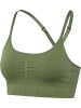 Hummel Hummel T-Shirt Hmlmt Yoga Damen Atmungsaktiv Dehnbarem Feuchtigkeitsabsorbierenden Nahtlosen in DEEP LICHEN GREEN