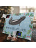 Mr. & Mrs. Panda Adventskalender Stinktier Yoga mit Spruch in Eisblau