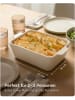 Praknu Auflaufform aus Keramik für 2 Personen - Für Lasagne, Tiramisu &