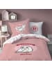 Harry Potter Bettwäsche Harry Potter "Fly Hedwig" in Rosa/ Weiß