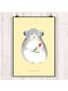 Mr. & Mrs. Panda Wandbild Chinchilla Blume ohne Spruch in Gelb Pastell