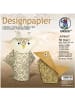 Buntpapierfabrik Ludwig Bähr Desinpapier Faltblätter 'Amber' 100g/qm 10x10cm Packung mit 50 Blatt s...