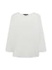 someday. Kirosa Shirt mit 3/4-Arm und weitem Rundhalsausschnitt in Milk