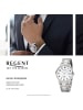 Regent Armbanduhr-Analog silber groß (ca. 40mm) Regent Metallarmband