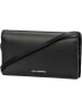 Karl Lagerfeld Abendtasche & Clutch K/Ikonik 2.0 Leather Flap Woc in Black