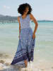 Heine Jerseykleid in bleu-salbei-bedruckt