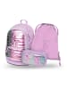 BAAGL 3-tlg. Set: Schulrucksack Core in Violett Levander