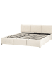 Beliani 2-tlg Bettgestell BOUSSE in Beige