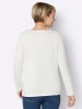 Sieh an! Langarmshirt in ecru-eisblau