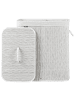 Beliani Wäschekorb ARRAIAS in Weiß - (W) 52 x (H) 60 x (L) 32 cm