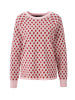 Aniston CASUAL Strickpullover in rosa-rot-grün
