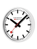 Mondaine Wanduhr Quarz 25 cm Weiß
