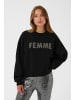 Kaffe Sweatshirt KAlise Oversize fit in Black Deep