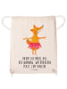 Mr. & Mrs. Panda Gymbag Fuchs Ballerina mit Spruch in Creme