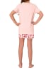 NORMANN Shorty kurzarm Schlafanzug Sterne - 74274 in rose